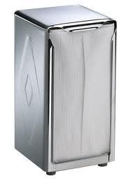 Jr. Napkin Stainless Steel Dispenser - Click Image to Close